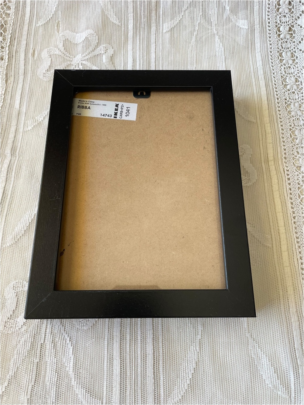 IKEA RIBBA Black Picture Frame Shadow Box Style 5x7 with Stand Backing & Hanger
